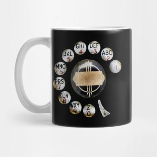 Vintage Rotary Telephone Mug